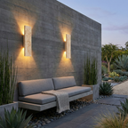 Natural Stone | Outdoor Wall Sconce with Waterproof LED & Modern Design | Elegant Exterior Lighting for Gardens and Entrances 4