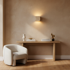 Natural Travertine Wall Light Sconce | Minimalist Design with Up-and-Down Glow | Waterproof for Indoor and Outdoor Spaces 5