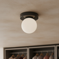 Nordic Minimalist | Wall Sconce Light with Frosted Glass Globe | Stylish Illumination for Modern Spaces 1