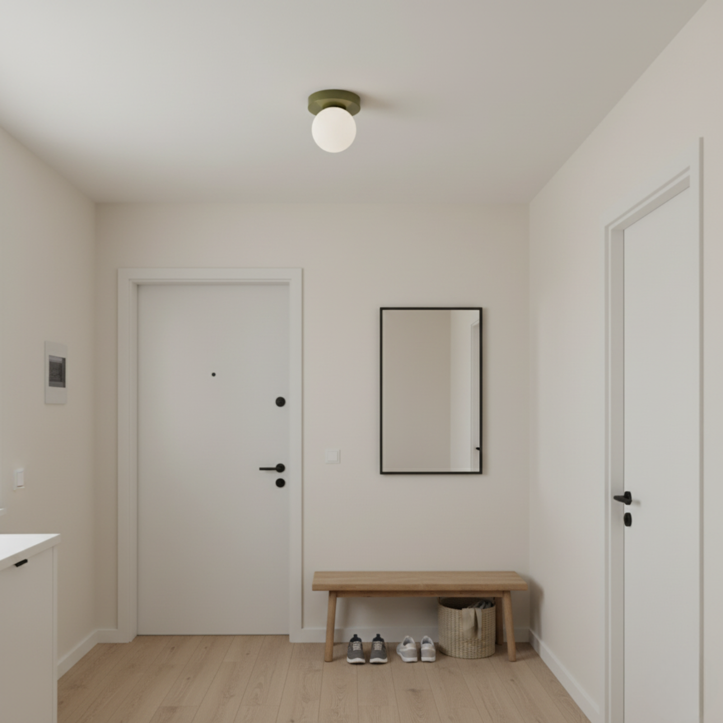 Nordic Minimalist | Wall Sconce Light with Frosted Glass Globe | Stylish Illumination for Modern Spaces 5