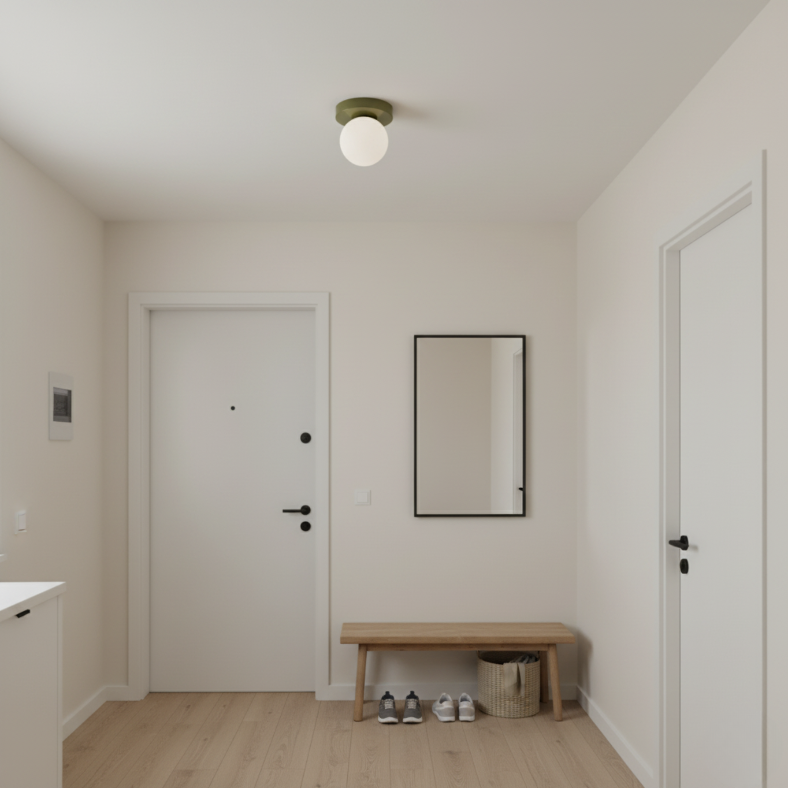 Nordic Minimalist | Wall Sconce Light with Frosted Glass Globe | Stylish Illumination for Modern Spaces 5
