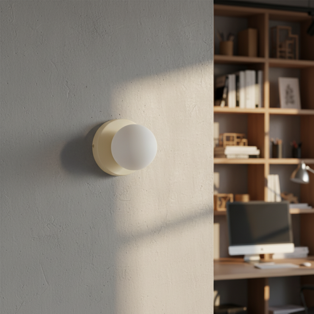 Nordic Minimalist | Wall Sconce Light with Frosted Glass Globe | Stylish Illumination for Modern Spaces 6