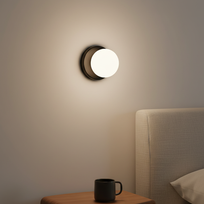 Nordic Minimalist | Wall Sconce Light with Frosted Glass Globe | Stylish Illumination for Modern Spaces 7