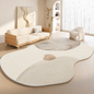 Plush Area Rug | Washable Non-Slip Backing with Japanese-Inspired Design | Cozy Comfort for Living Rooms 12