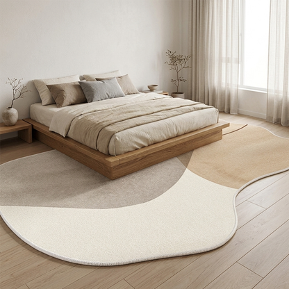 Plush Area Rug | Washable Non-Slip Backing with Japanese-Inspired Design | Cozy Comfort for Living Rooms 2