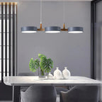 Scandinavian Pendant Lighting | Linear Light with Staggered Metal Shades | Modern Design for Kitchen Island & Dining Spaces 10