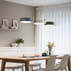 Scandinavian Pendant Lighting | Linear Light with Staggered Metal Shades | Modern Design for Kitchen Island & Dining Spaces 2
