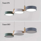Scandinavian Pendant Lighting | Linear Light with Staggered Metal Shades | Modern Design for Kitchen Island & Dining Spaces 6