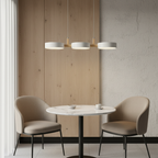 Scandinavian Pendant Lighting | Linear Light with Staggered Metal Shades | Modern Design for Kitchen Island & Dining Spaces 8