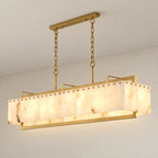 Scrigno Collection | Modern Chandelier Light with Gold Brass Frame | Elegant Ambient Lighting for Dining Rooms and Kitchens 1