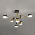 Sculptural Ceiling Chandelier | Modern Dining Room Fixture with LED Lighting | Stylish Design for Versatile Illumination 1
