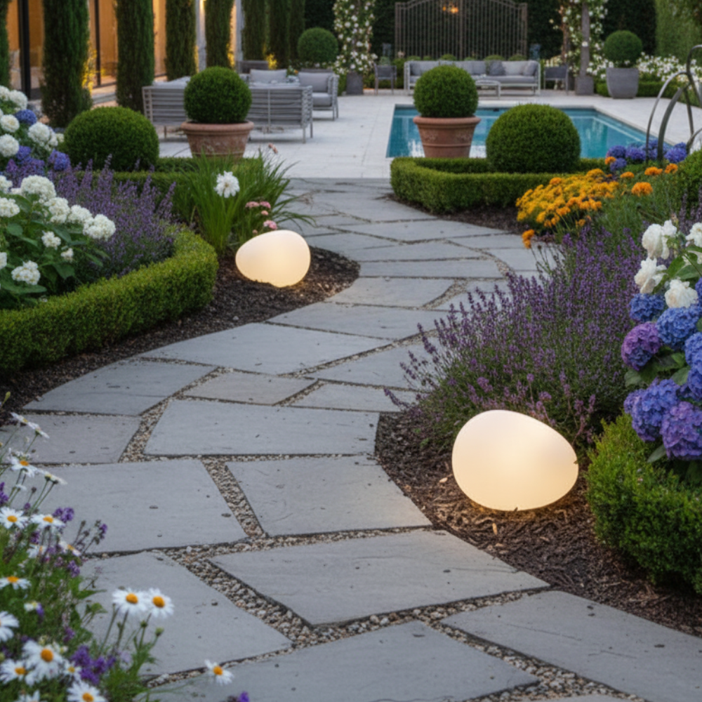 Solar Garden Lights | Outdoor Pebble Stone Light with Waterproof Design | Energy-Efficient Illumination for Patios and Pathways 4