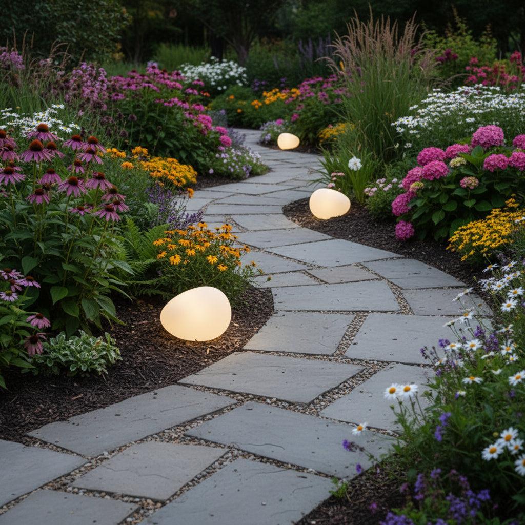 Solar Garden Lights | Outdoor Pebble Stone Light with Waterproof Design | Energy-Efficient Illumination for Patios and Pathways 6