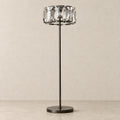 Trieste Collection | Modern Floor Lamp with Stainless Steel & Crystal Shade | Art Deco Design for Elegant Ambient Lighting 0