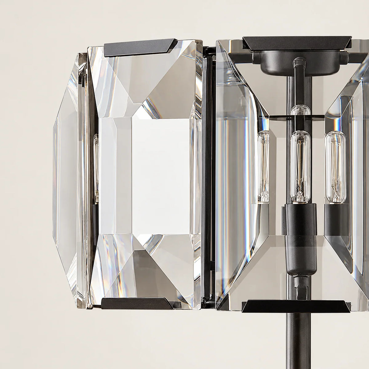 Trieste Collection | Modern Floor Lamp with Stainless Steel & Crystal Shade | Art Deco Design for Elegant Ambient Lighting 2