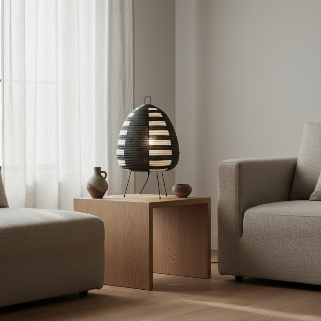 Wabi-Sabi | Floor Lamp with Rice Paper Design & Cozy Ambiance for Living Rooms