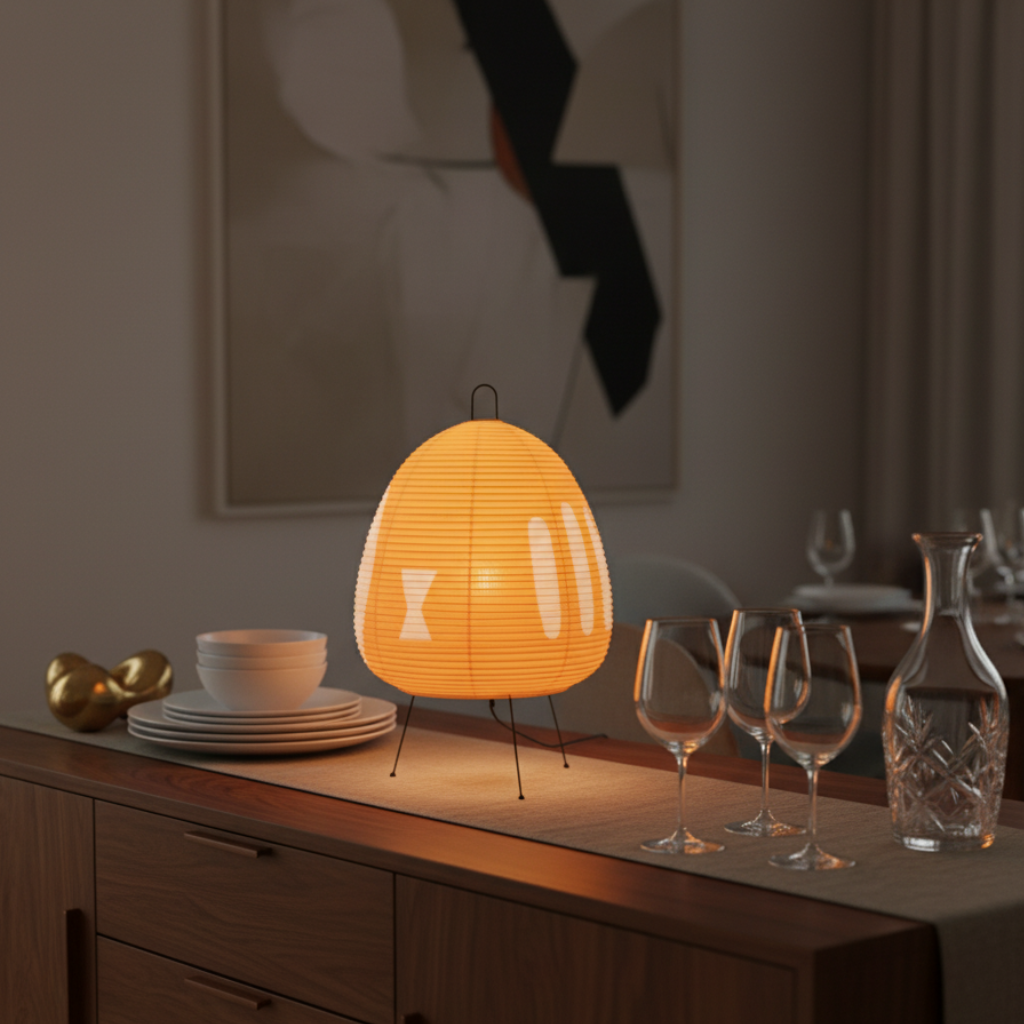 Wabi-Sabi | Floor Lamp with Rice Paper Design & Cozy Ambiance for Living Rooms