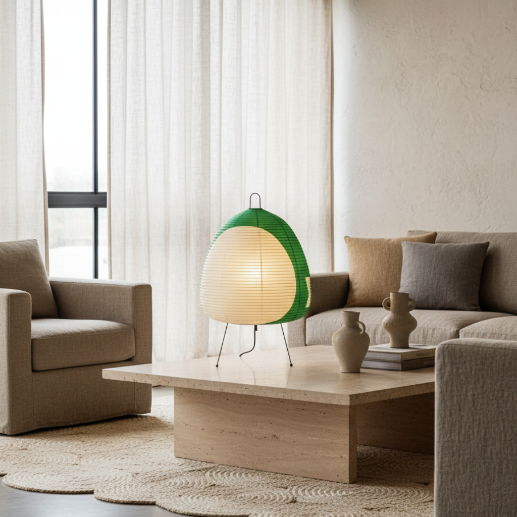 Wabi-Sabi | Floor Lamp with Rice Paper Design & Cozy Ambiance for Living Rooms