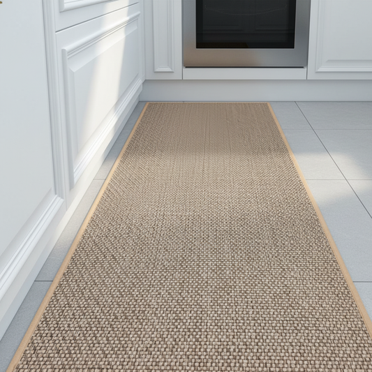 Woven Kitchen Rugs | Non-Slip Floor Mats with Absorbent Design | Stylish Nordic Decor for Modern Kitchens 0