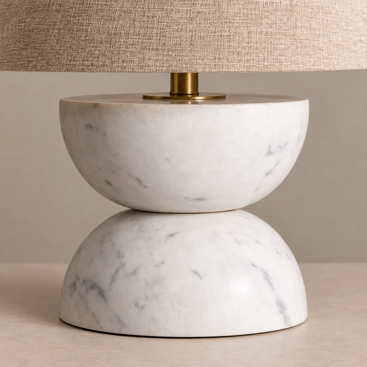 Zana Collection | Marble Table Lamp with Linen Shade & Elegant Design | Modern Lighting for Living Room and Bedroom 2