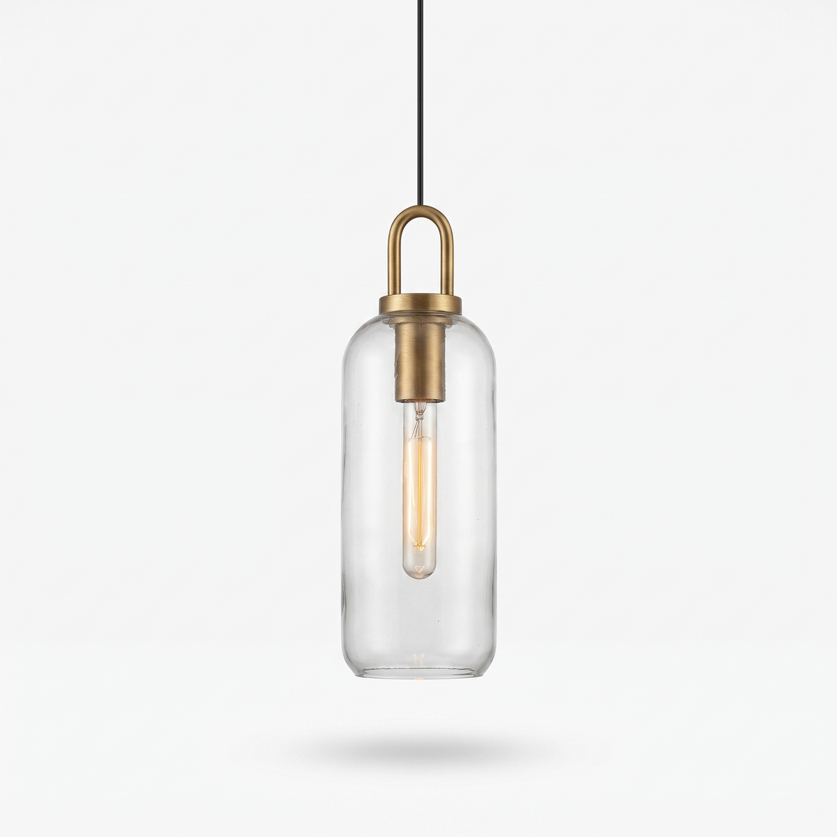 Elegant Glass Pendant Light - white background