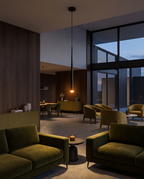 Elegant Teardrop - moody living/dining dusk
