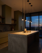 Elegant Teardrop - moody kitchen island dusk