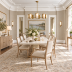 Multi-Arm Alabaster Chandelier in a styled room setting